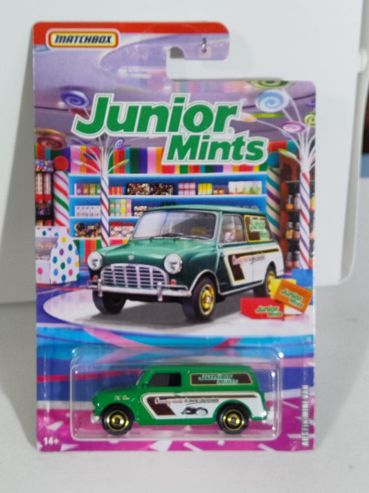 Matchbox #GPK79 Junior Mints Austin Mini Van (Loc E)