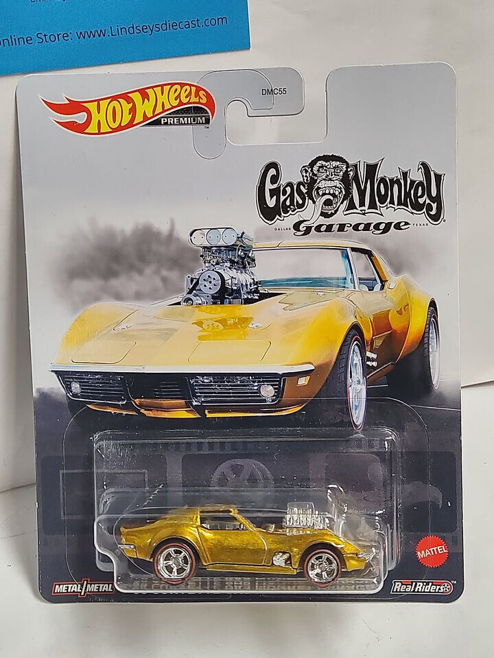 Hot Wheels FLD15 Pop Culture Premium Gas Monkey Garage '68 Corvette  (Box M1)