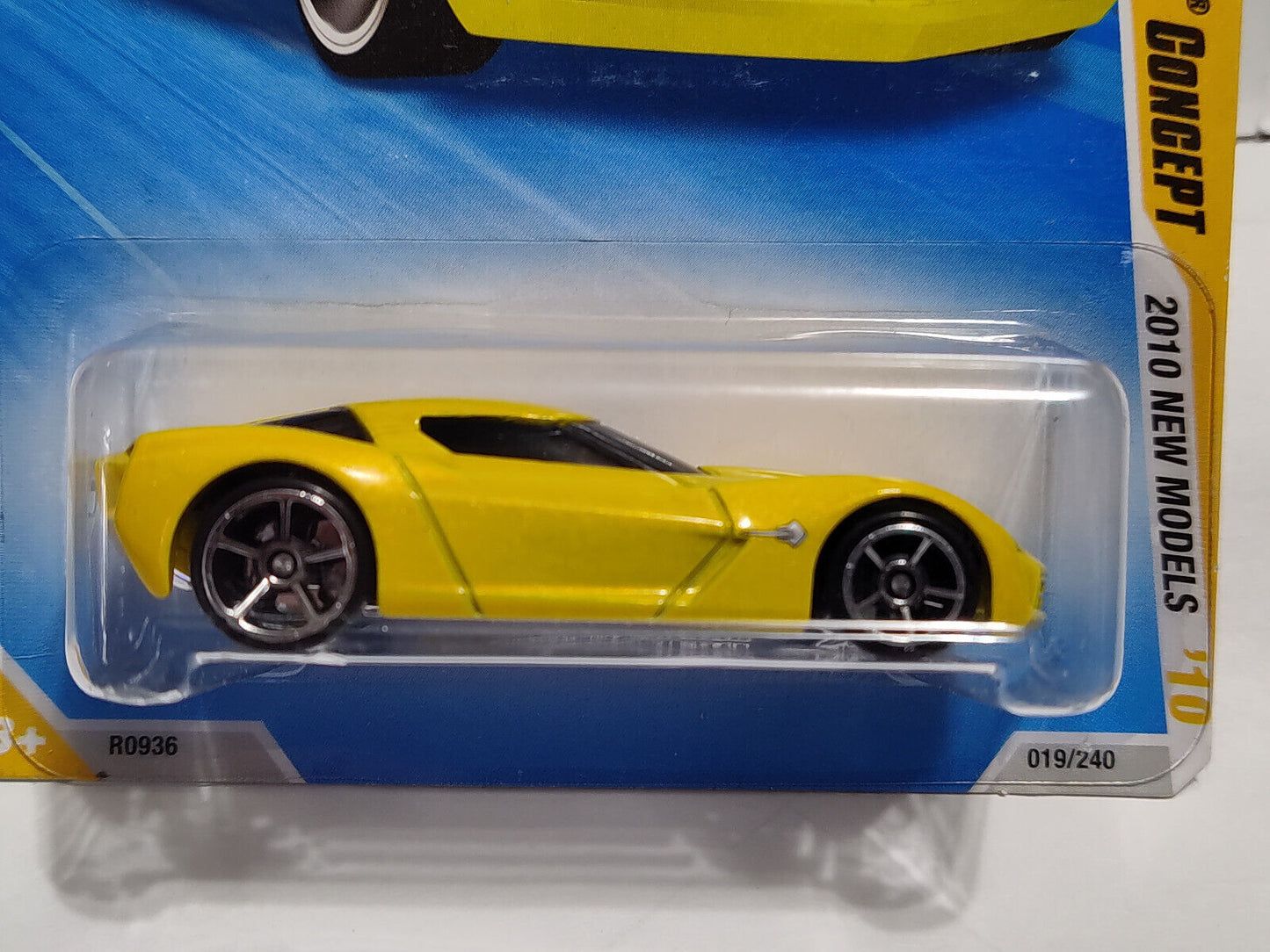 Hot Wheels 2010 New Models #19 '09 Corvette Stingray Concept Yel PGHK CRE(Loc G)