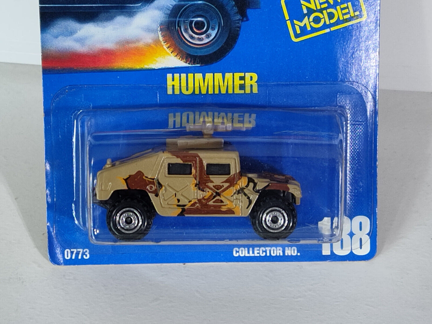 Hot Wheels #188 Hummer Camo Hood Version Blister Dented (Loc U)