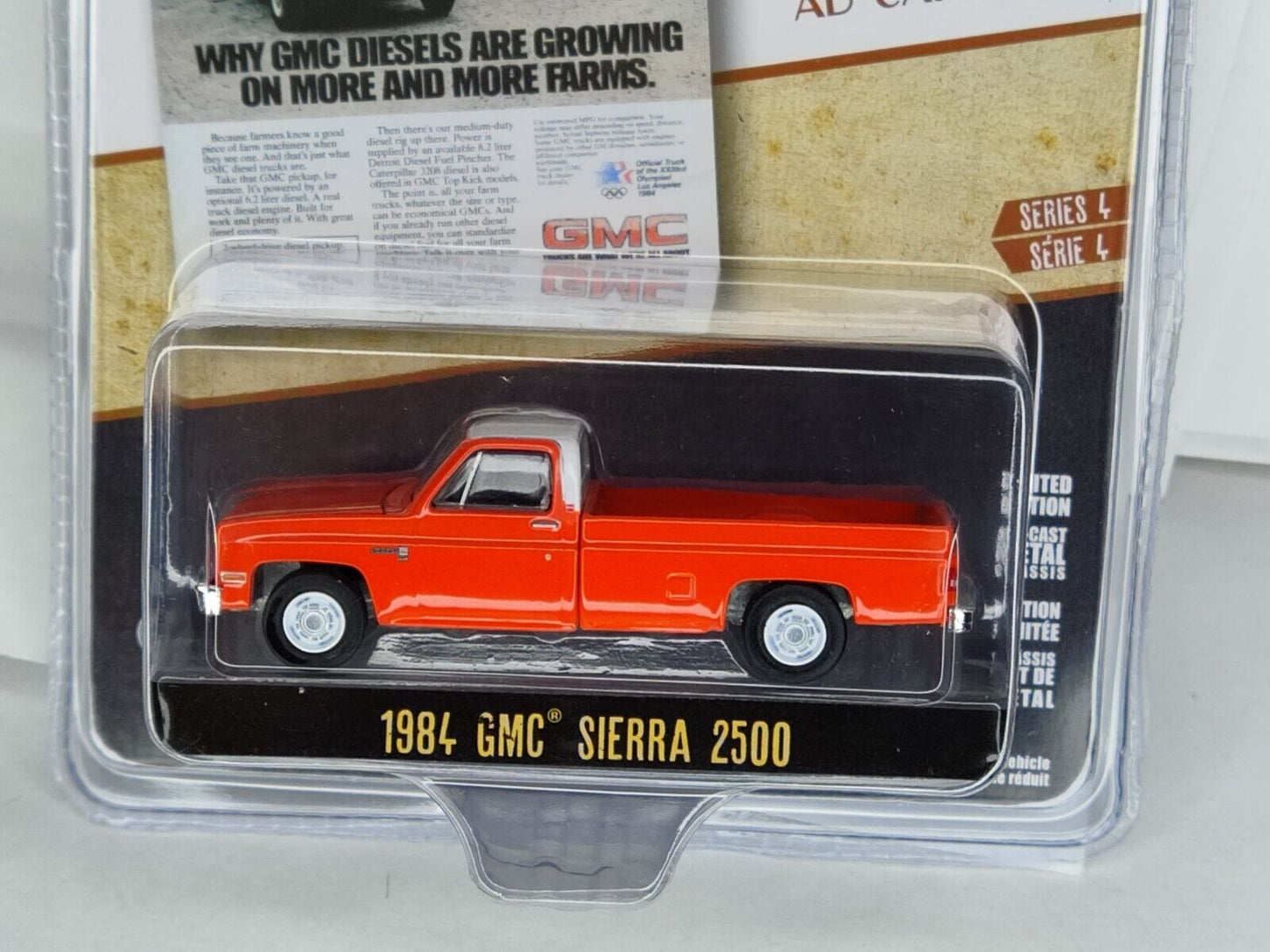 Greenlight Vintage AD Cars Series 1984 GMC Sierra 2500  1:64 Scale