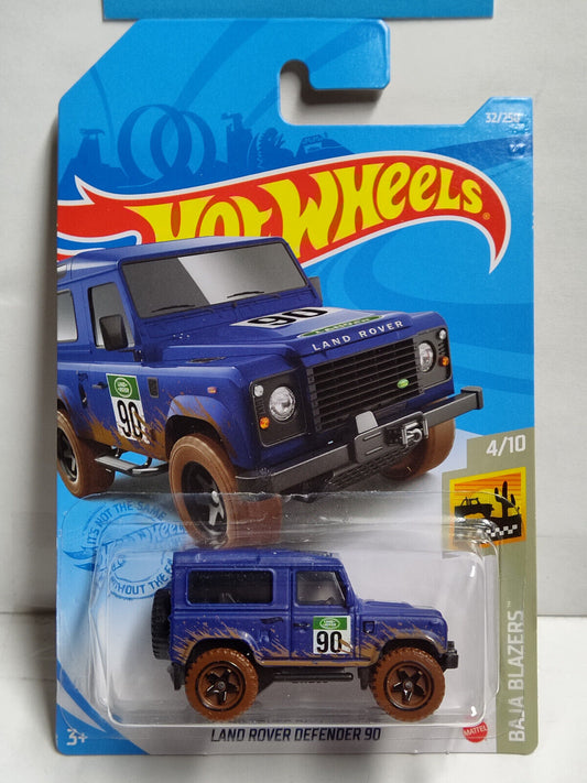 Hot Wheels #032 ML Baja Blazers Series #4 Land Rover Defender 90 CREASE/CRACKS