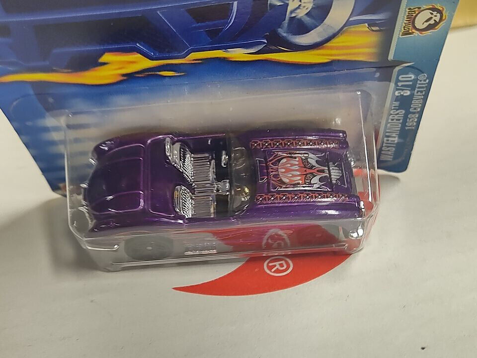 Hot Wheels 2003 #151 Wastelanders Series #3 1958 Corvette LOW SIDES BENT(Lc-A)