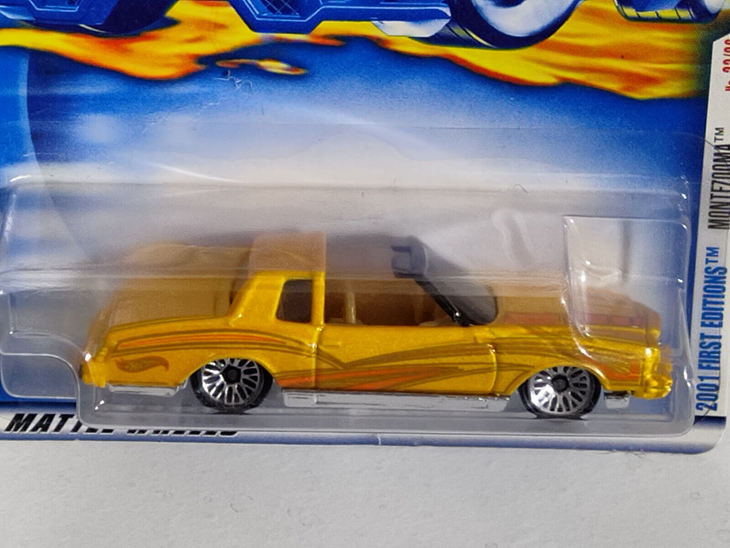 Hot Wheels 2001 First Editions #23 Montezooma BOTTOM CARD TORN (Loc U)