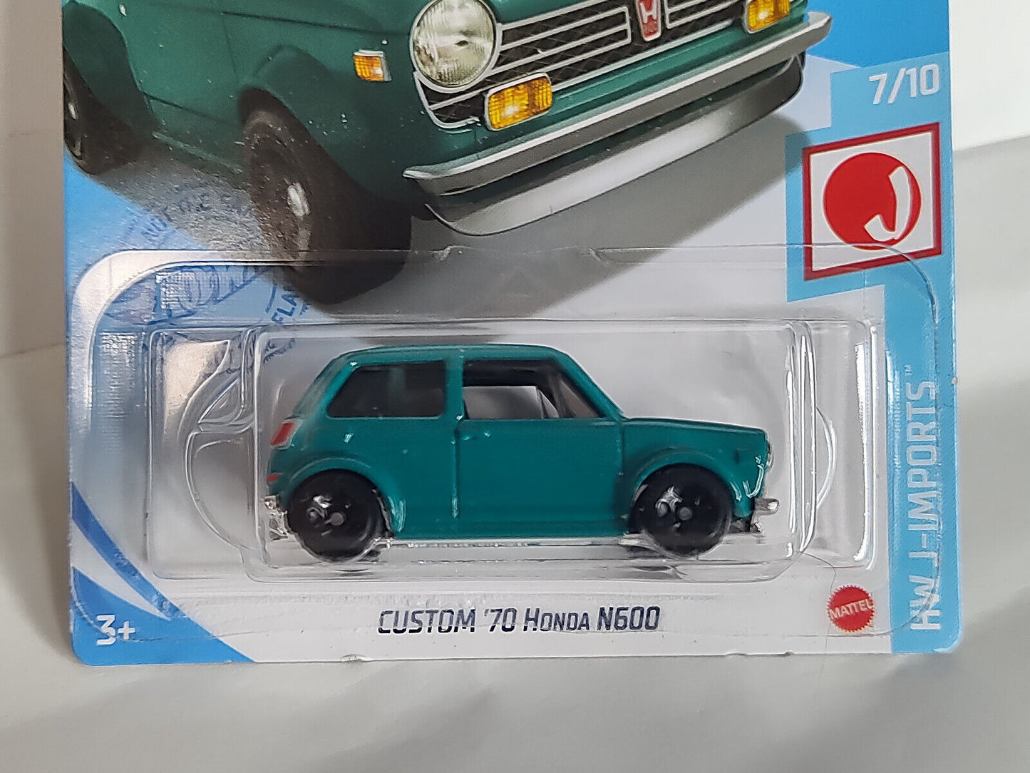 Hot Wheels #187 ML J-Imports Series Custom '70 Honda N600 CARD CREASED/BENT