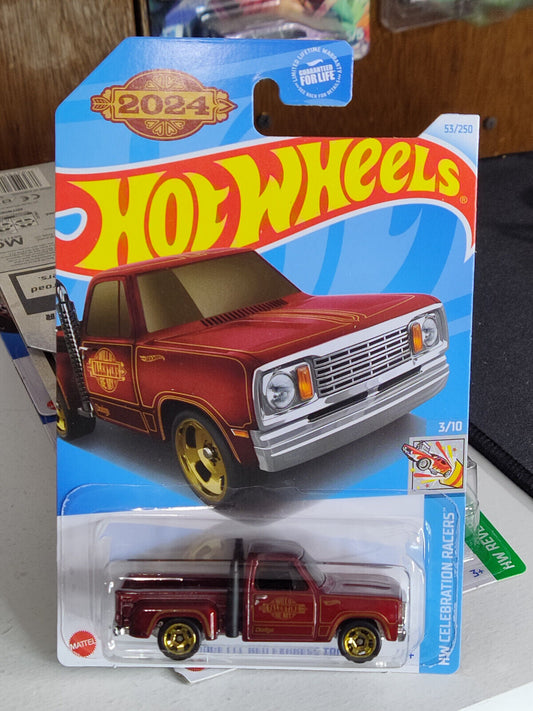 Hot Wheels #053 Celebration Racers Series 1978 Dodge Lil Red Express Truck (Lo M