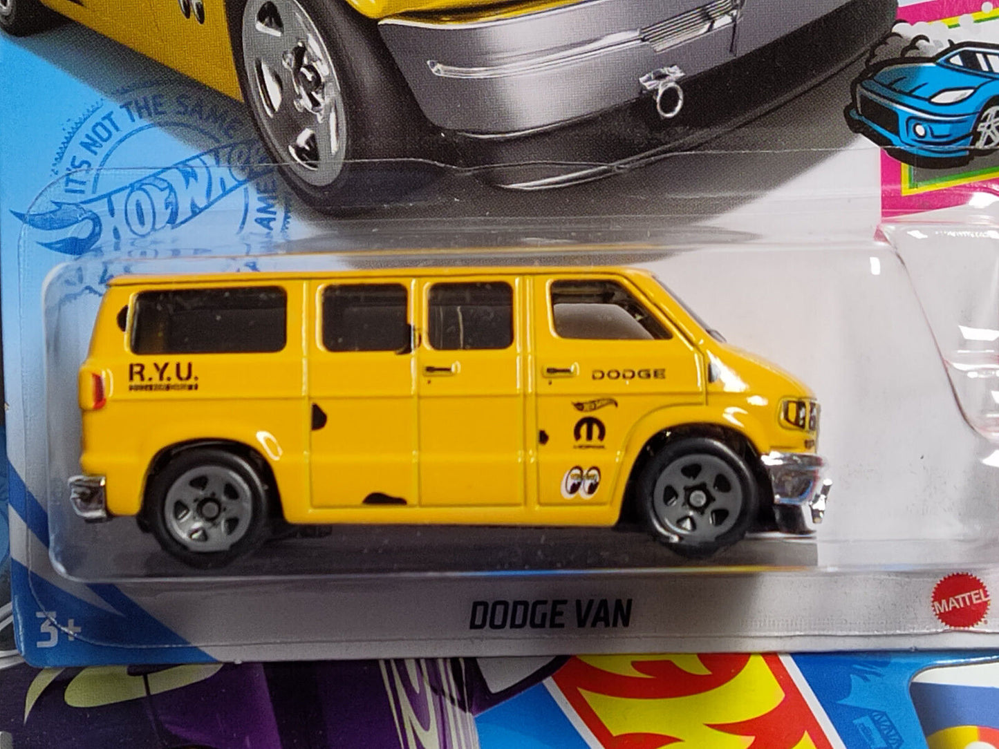 Hot Wheels #050 Mainline Drift Series #2 Dodge Van Yellow PEGHOOK BENT