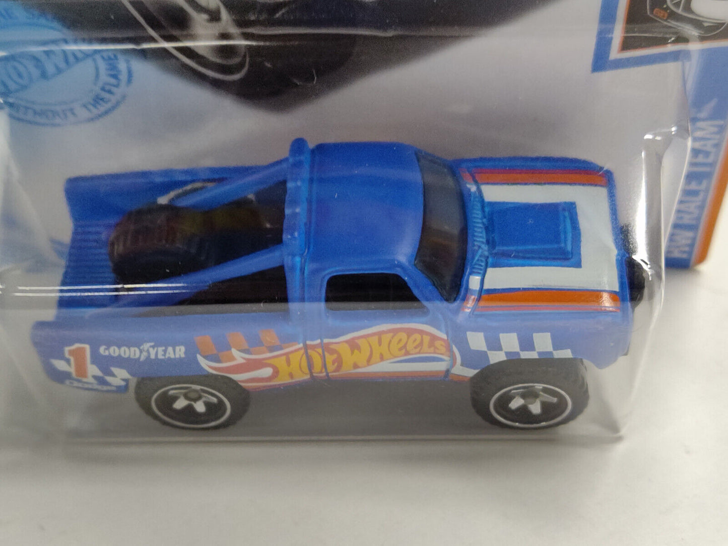 Hot Wheels #168 ML Race Team Series #1 '87 Dodge D100 Blue BLISTER PUSHED OUTWAR