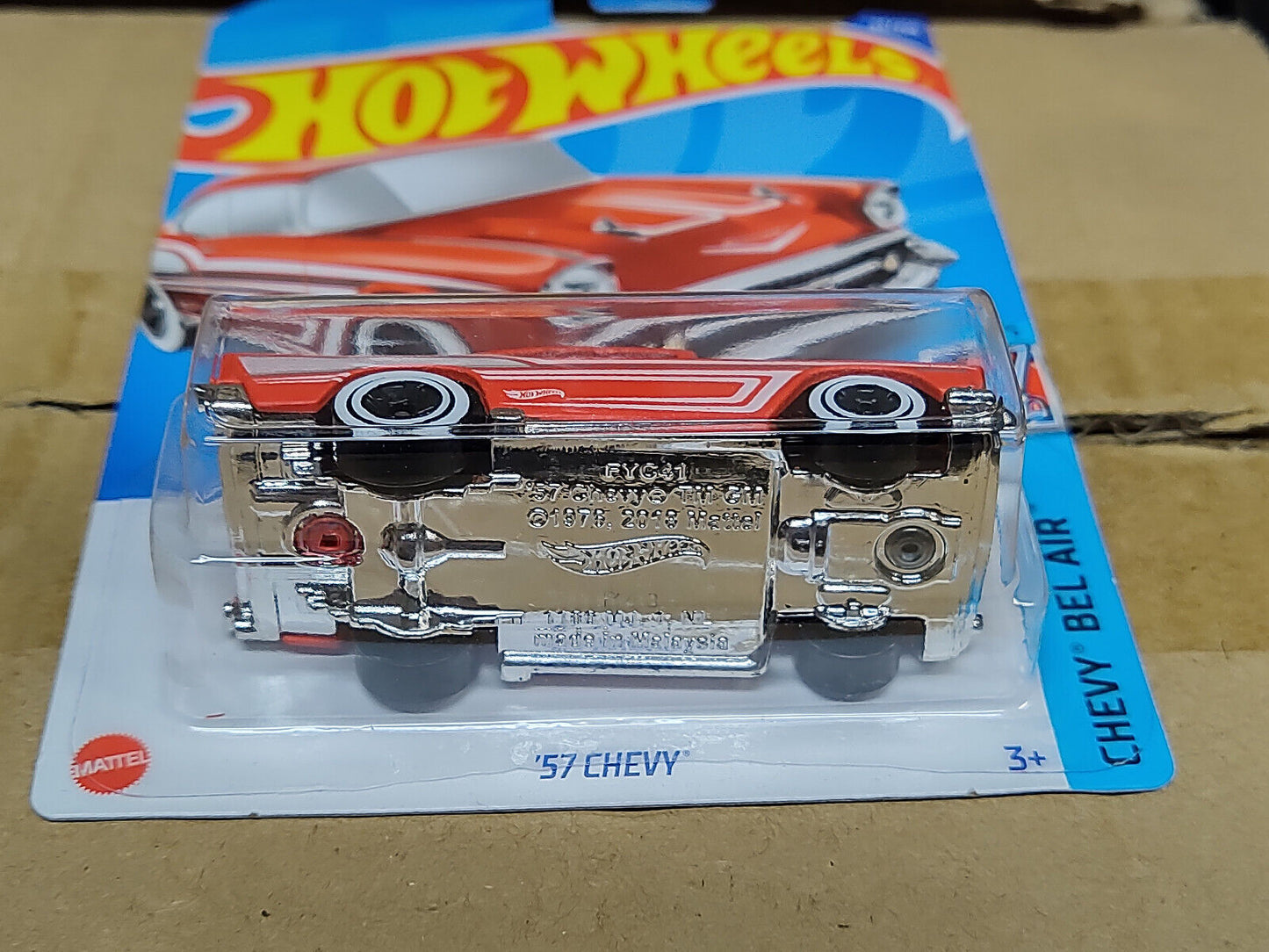 Hot Wheels #044 Mainline Chevy Bel Air Series '57 Chevy Red