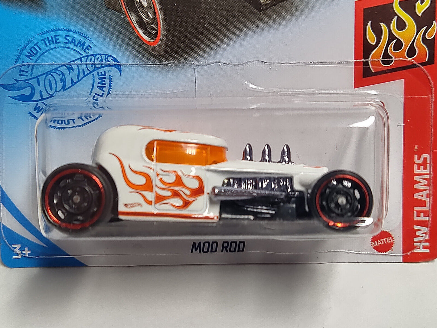 Hot Wheels #189 Mainline Flames Series #1 Mod Rod White