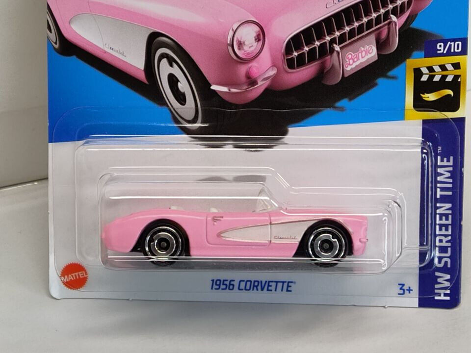 Hot Wheels #183 Screen Time Series BARBIE #9 1956 Corvette  (Loc M)