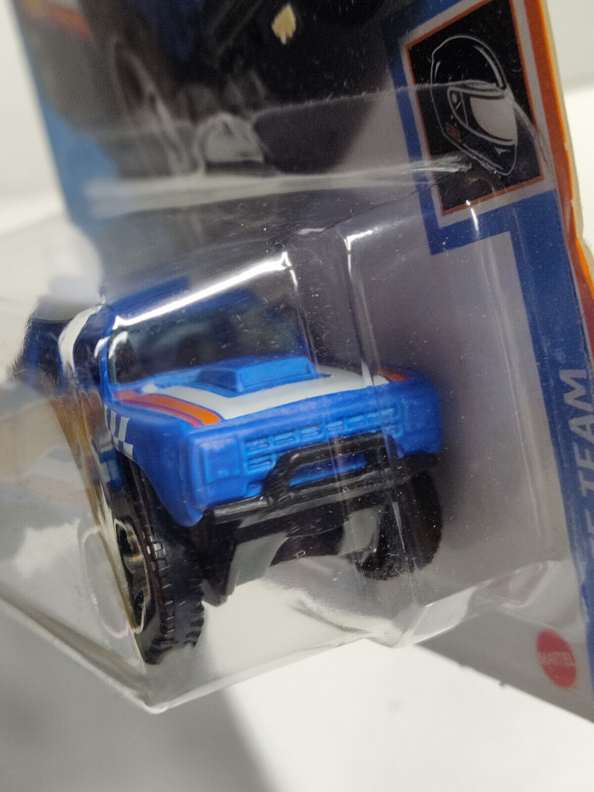 Hot Wheels #168 ML Race Team Series #1 '87 Dodge D100 Blue BLISTER PUSHED OUTWAR