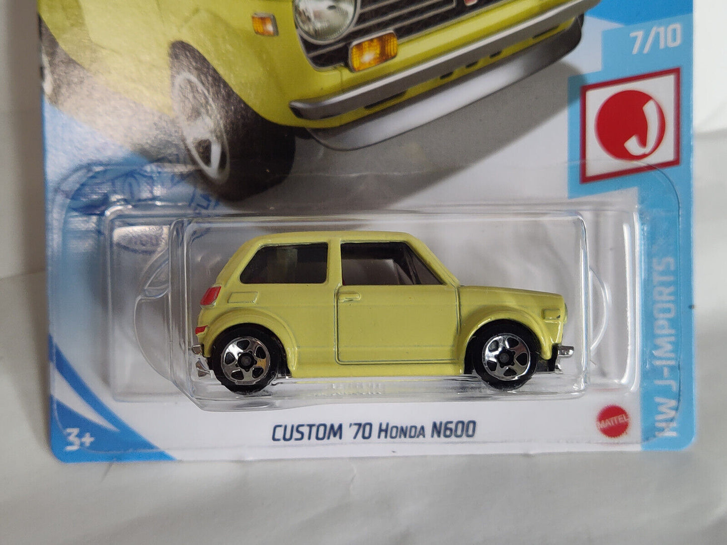 Hot Wheels #187 Mainline J-Imports #7 Custom '70 Honda N600 PEGHOOK CREASED