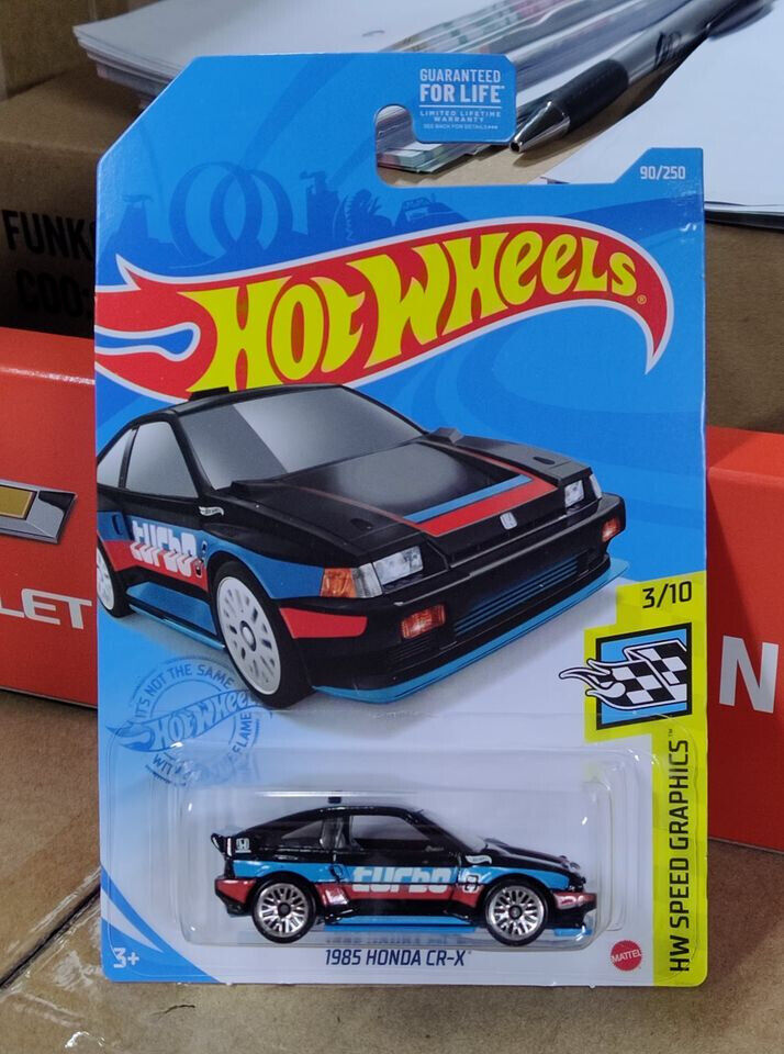 Hot Wheels #090 Speed Graphics Series #3 1985 Honda CR-X (Loc M)