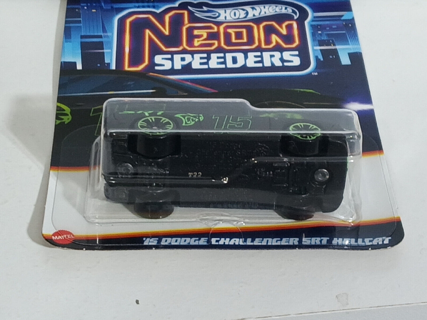 Hot Wheels #HRW80 Neon Speeders #6 '15 Dodge Challenger SRT Hellcat(Loc J)