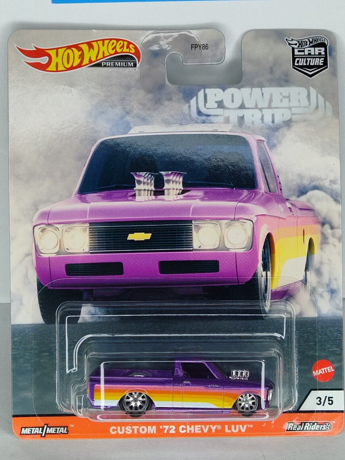 Hot Wheels GJR03 Power Trip Series #3 Custom '72 Chevy Luv   1:64 Scale