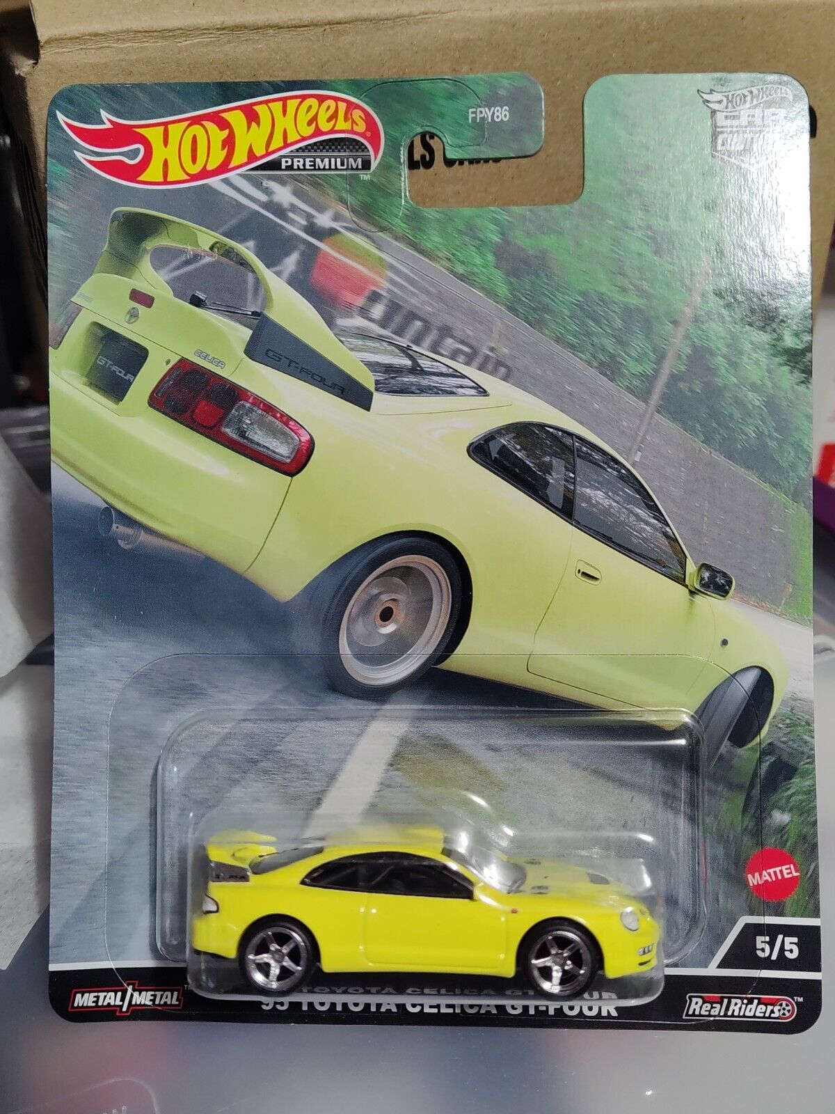 Hot Wheels HCJ82 Mountain Drifters Series #5 '95 Toyota Celica GT-FOUR (Box 21)