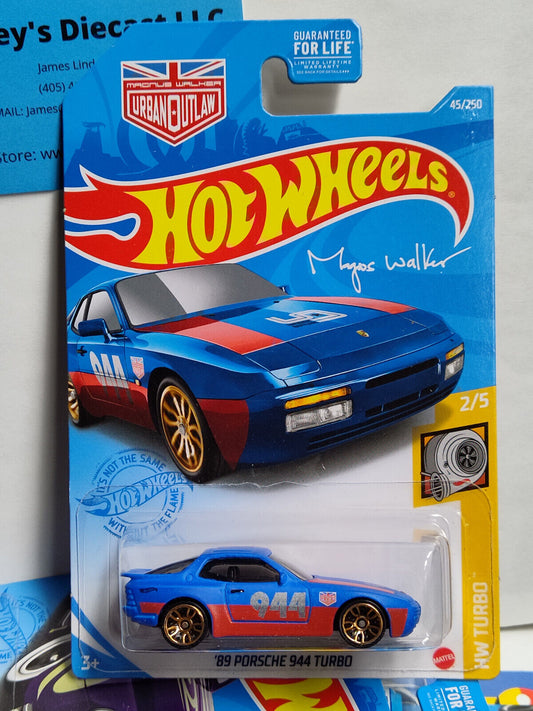 Hot Wheels #045 Mainline Turbo Series #2  '89 Porsche 944 Turbo PEGHOOK BENT/MAR