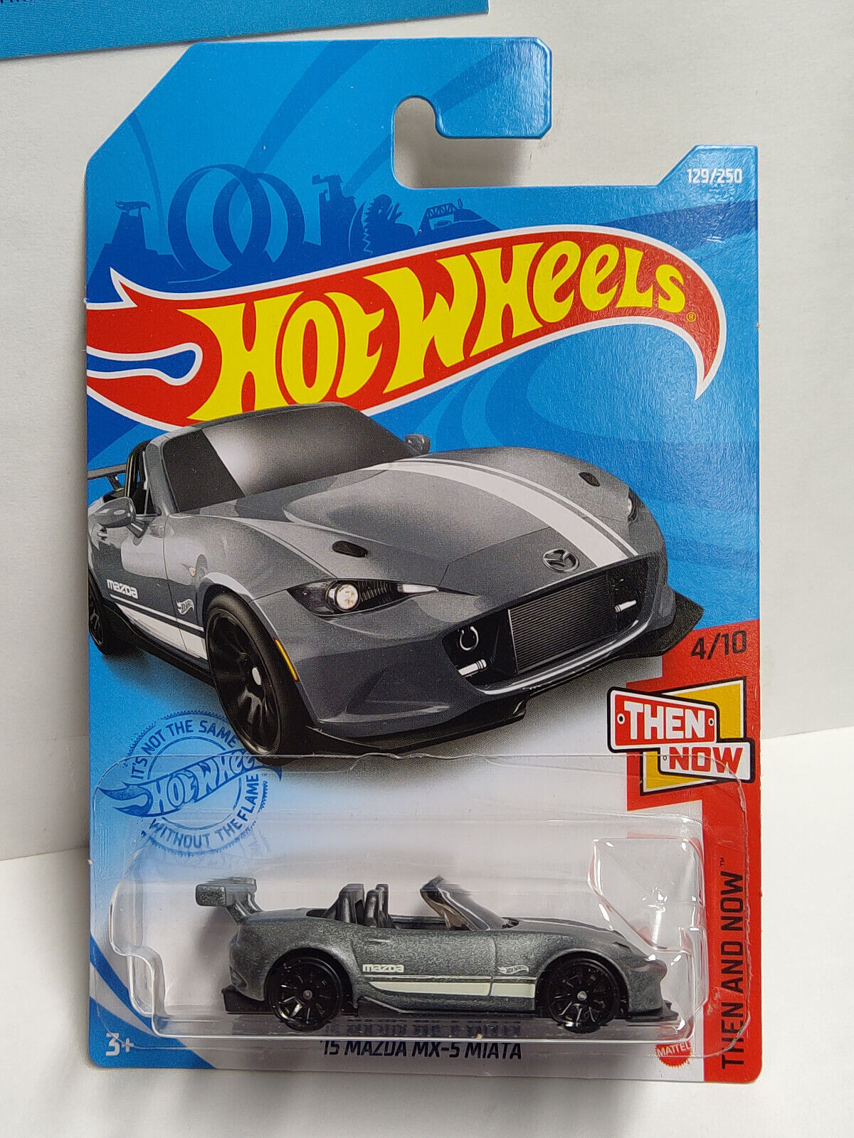 Hot Wheels #129 ML Then and Now Series #4 '15 Mazda MX-5 Miata Gray