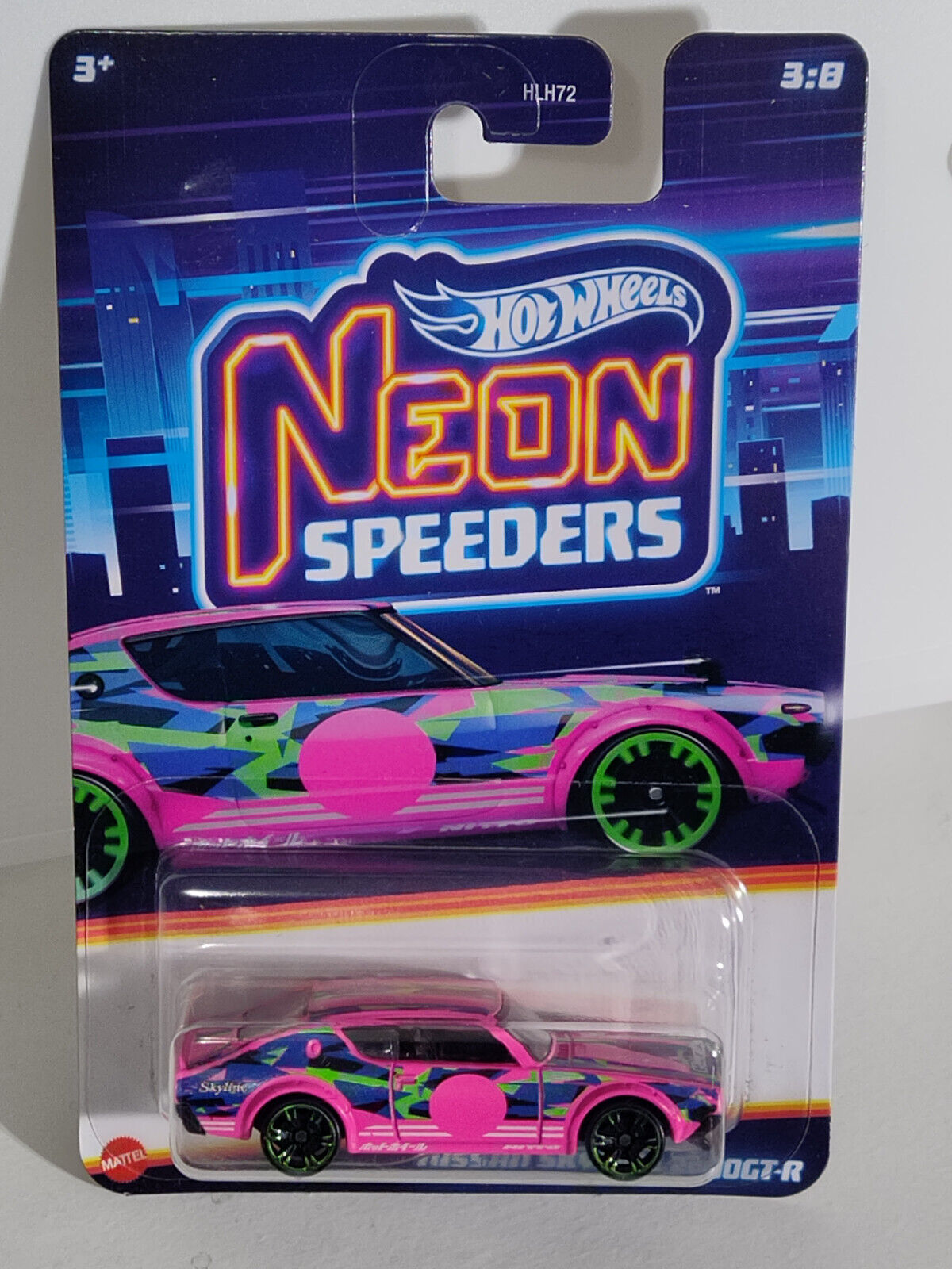 Hot Wheels #HRW69 Neon Speeders Series #3 Nissan Skyline 2000 GT-R (Loc K)