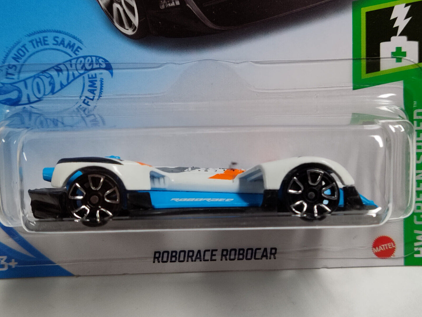 Hot Wheels #152 Mainline Green Speed Series #2 Roborace Robocar White Top PGHK C