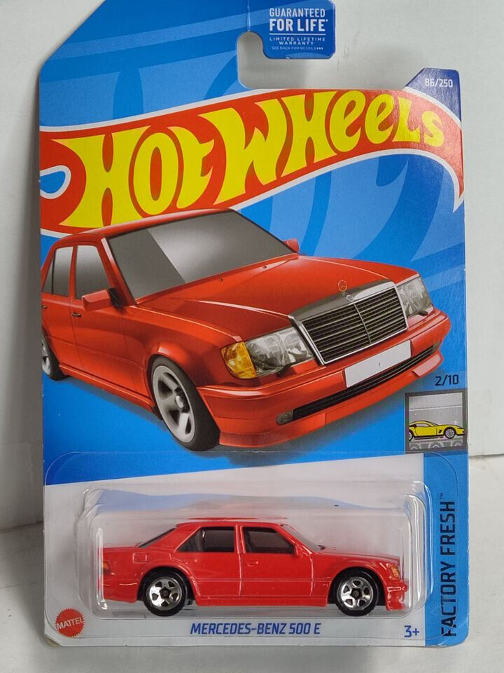 Hot Wheels #086 Factory Fresh Series #2  Mercedes Benz 500E BENT CORNER/PGHK CRE