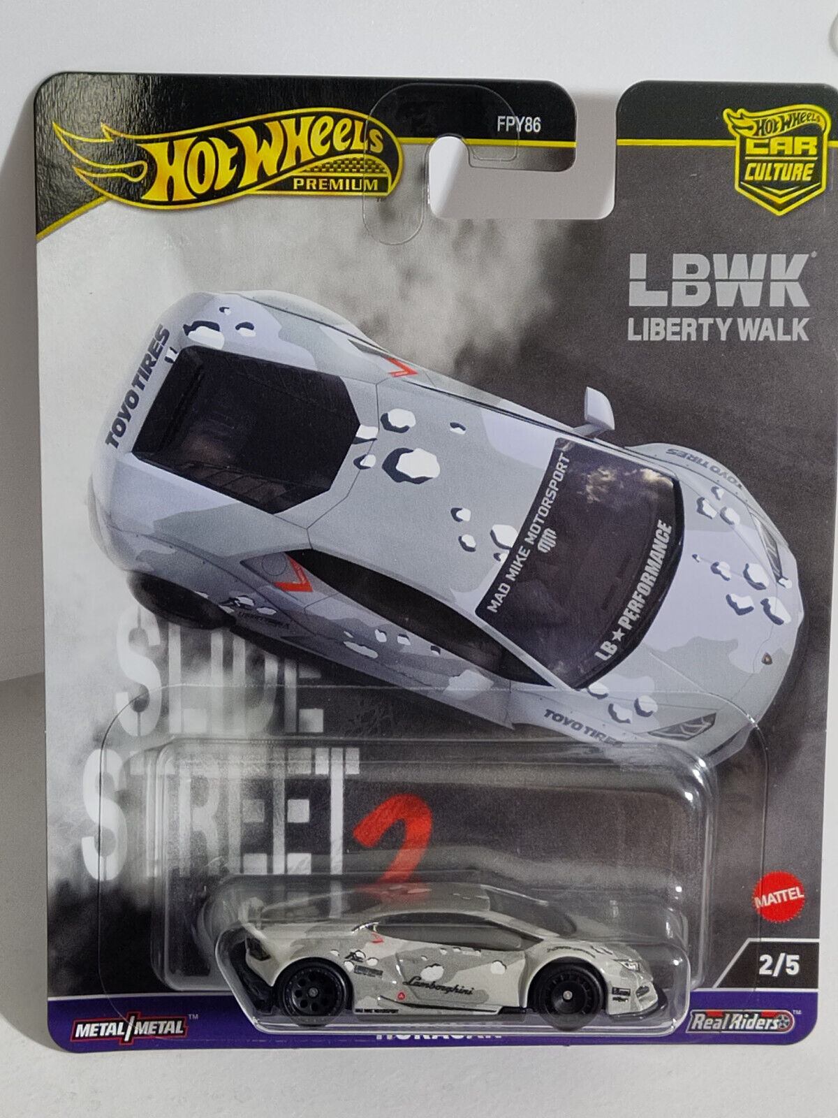 Hot Wheels HKC84 Slide Street Series 2 #2 LB-Works Lamborghini Huracan (Box 1)