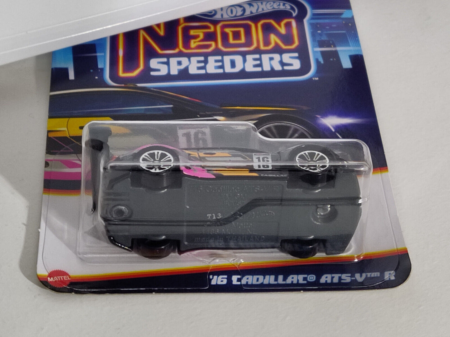 Hot Wheels #HRW82 Neon Speeders Series #8 '16 Cadillac ATS-V R (Loc J)