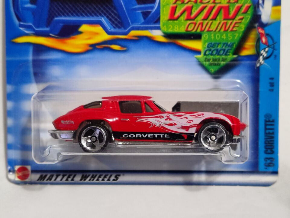 Hot Wheels 2002 #070 Corvette Series #2 '63 Corvette (loc-A)