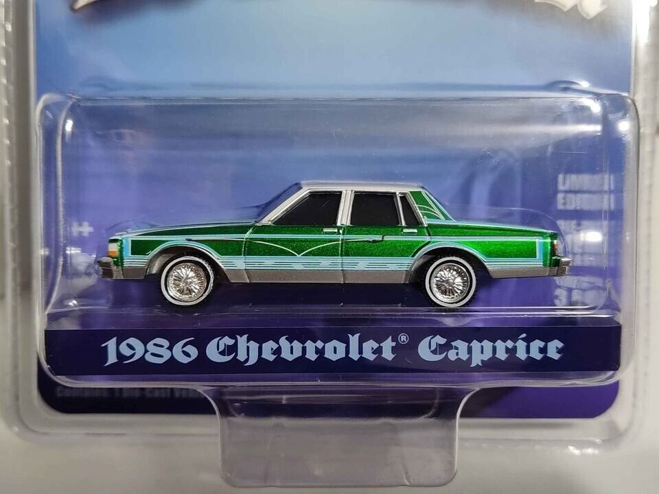 GreenLight MiJo Exclusive Lowrider Series 1986 Chevy Caprice CHASE Green Machine