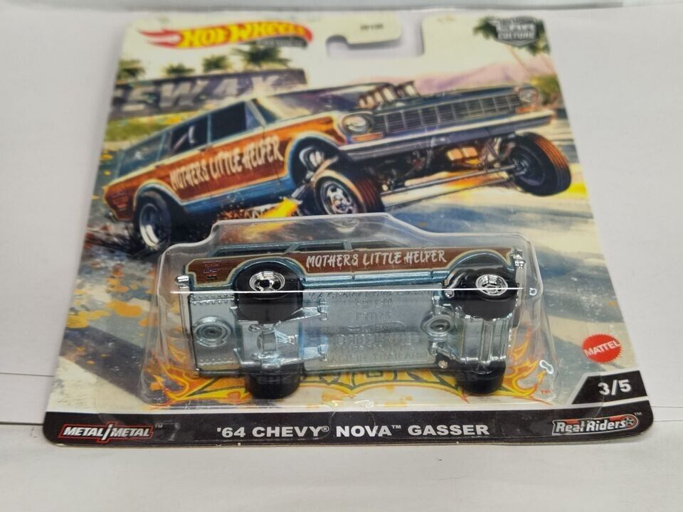 Hot Wheels HCK21 Drag Strip Demons Series #3  '64 Chevy Nova Gasser (Loc 27/40)