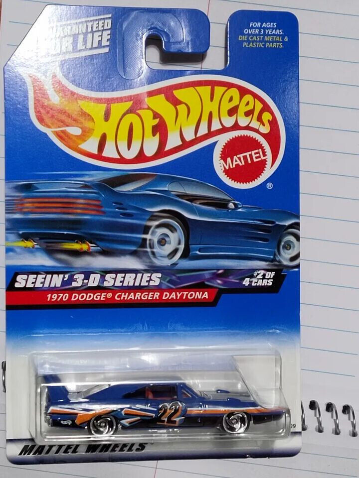 Hot Wheels 2000 #010 Seein 3-D Series #2 1970 Dodge Charger Daytona (Loc J)