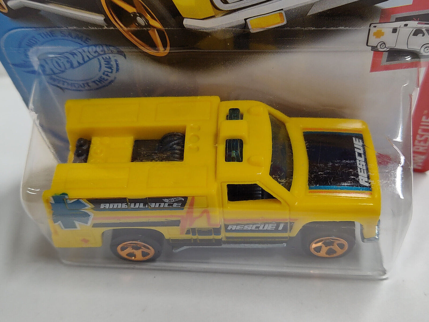 Hot Wheels #206 Mainline Rescue Series #3 Rescue Ranger Cracked Blisters