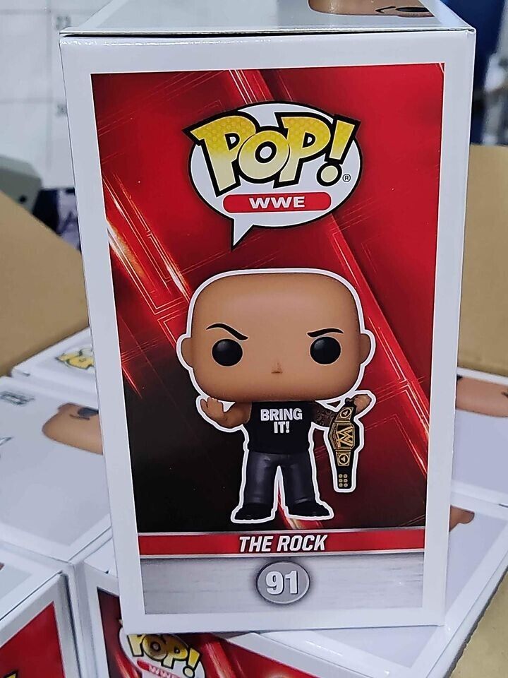 Funko Pop WWE  #91  The Rock  Entertainment Earth Exclusive