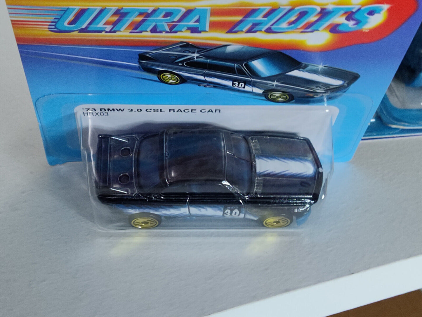 Hot Wheels #HRX03 Ultra Hots Series #4 '73 BMW 3.0 CSL Race Car CARD BENT(Loc G)