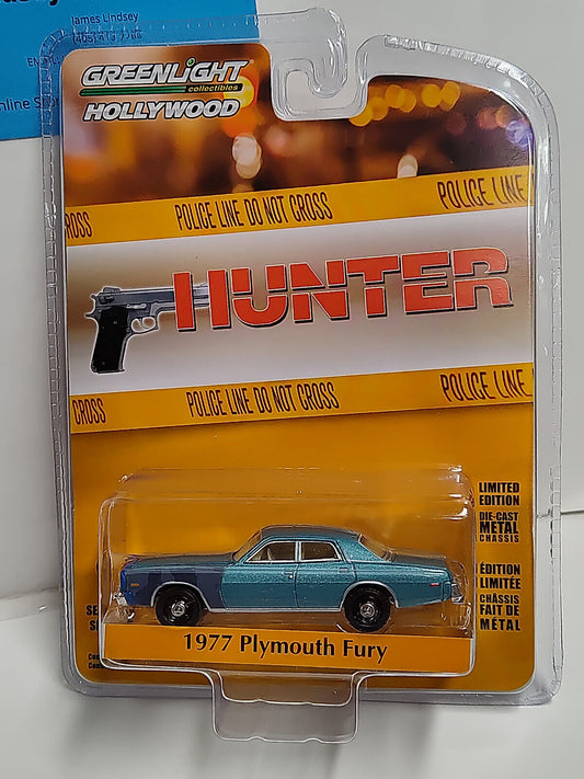 Greenlight HUNTER Series 1977 Plymouth Fury 1:64 Scale