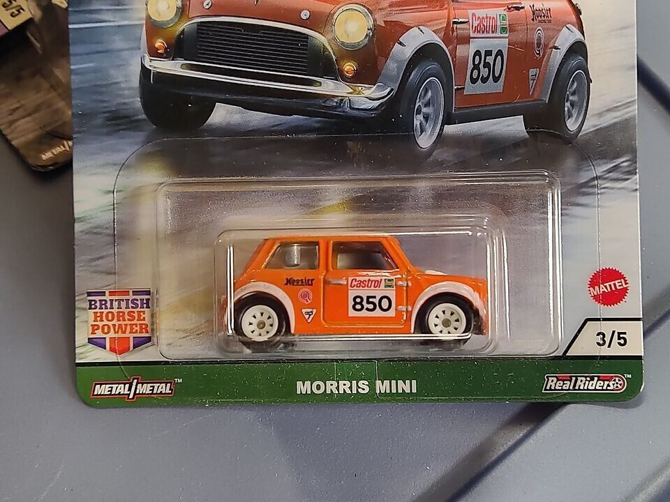 Hot Wheels GRJ59 British Horse Power Series #3 Morris Mini (Box 13)