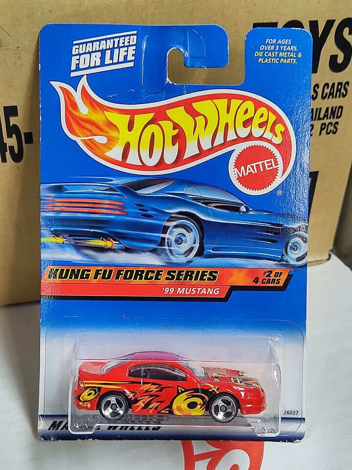 Hot Wheels 2000 #034 Kung Fu Force Series #2 '99 Mustang CREASED BADLY(Loc B)