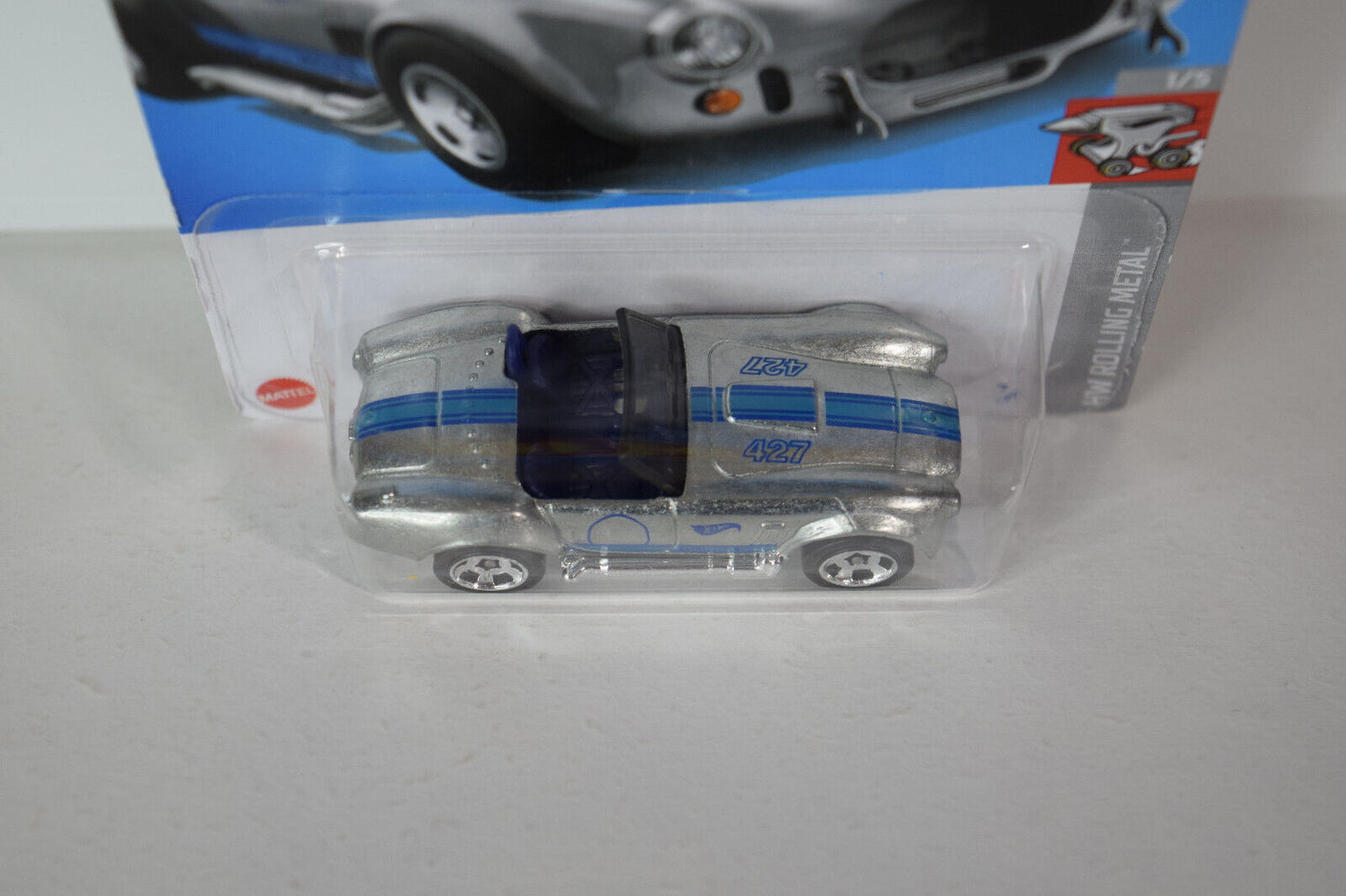 Hot Wheels #181 Rolling Metal Series #1 Shelby Cobra 427 S/C  (Loc B)