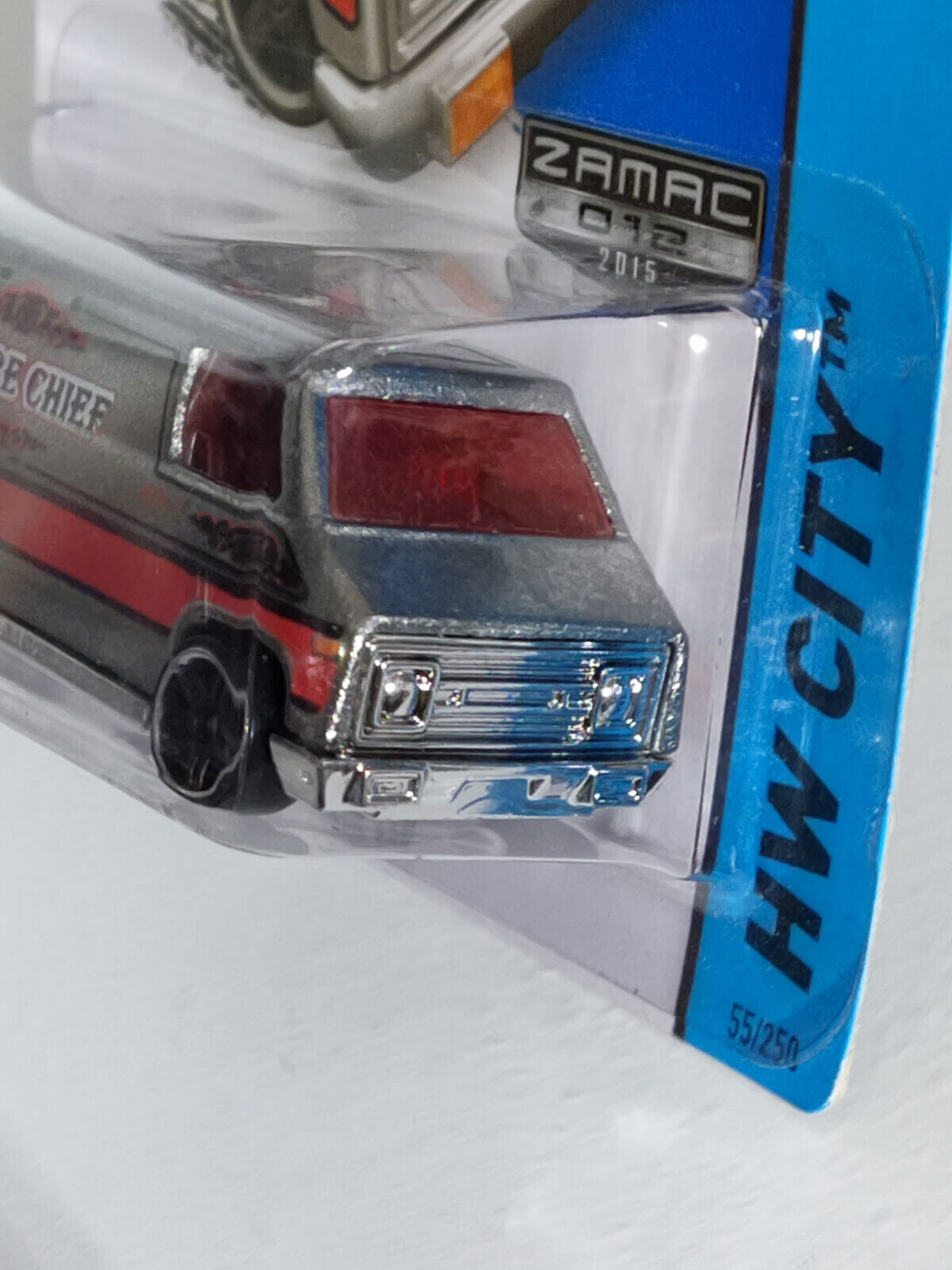 Hot Wheels 2015 City Series Super Van  ZAMAC  CARD CREASED/BENT (Loc F)