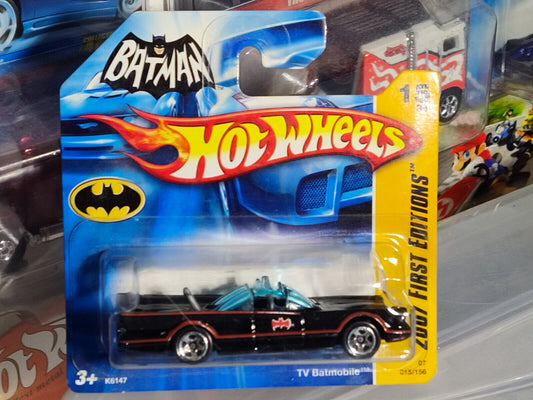 Hot Wheels 2007 First Editions #015 TV Series Batmobile Short Card CARD CREA(L-P