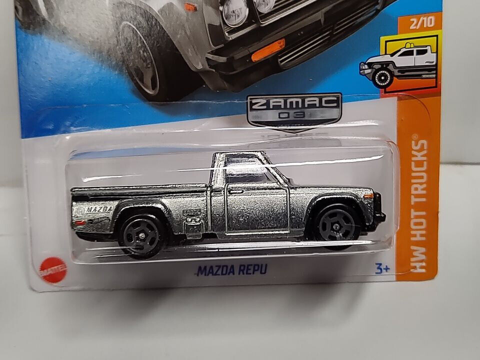 Hot Wheels #024 Main Hot Trucks Series #2 Mazda REPU ZAMAC NICKS ON CARD(Bx-F)