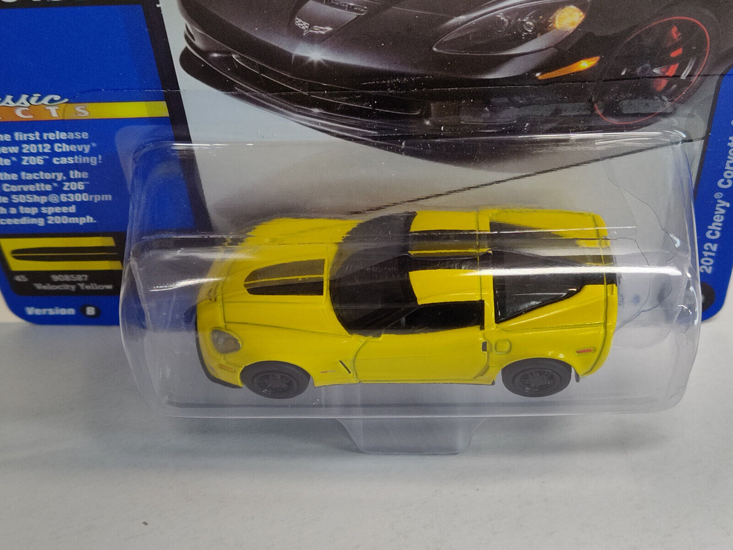 Johnny Lightning Gold Collection 2012 Chevy Corvette X06 SMALL SPOT PAPER MISSIN