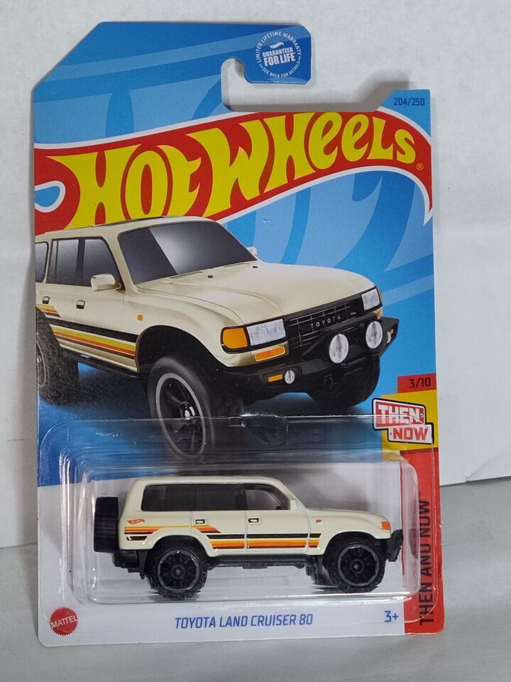 Hot Wheels #204 Then and Now Series #3 Toyota Land Cruiser 80 BLSTR WRINK(Wall 2