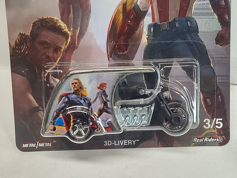 Hot Wheels FKY36 Marvel Studios Series #3 Avengers 3D-Livery (Box-1)