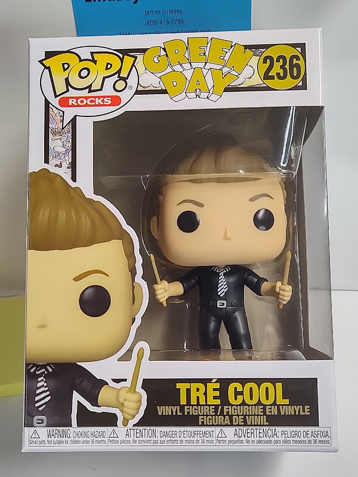 Funko POP Rocks GREEN DAY  #236  Tre Cool