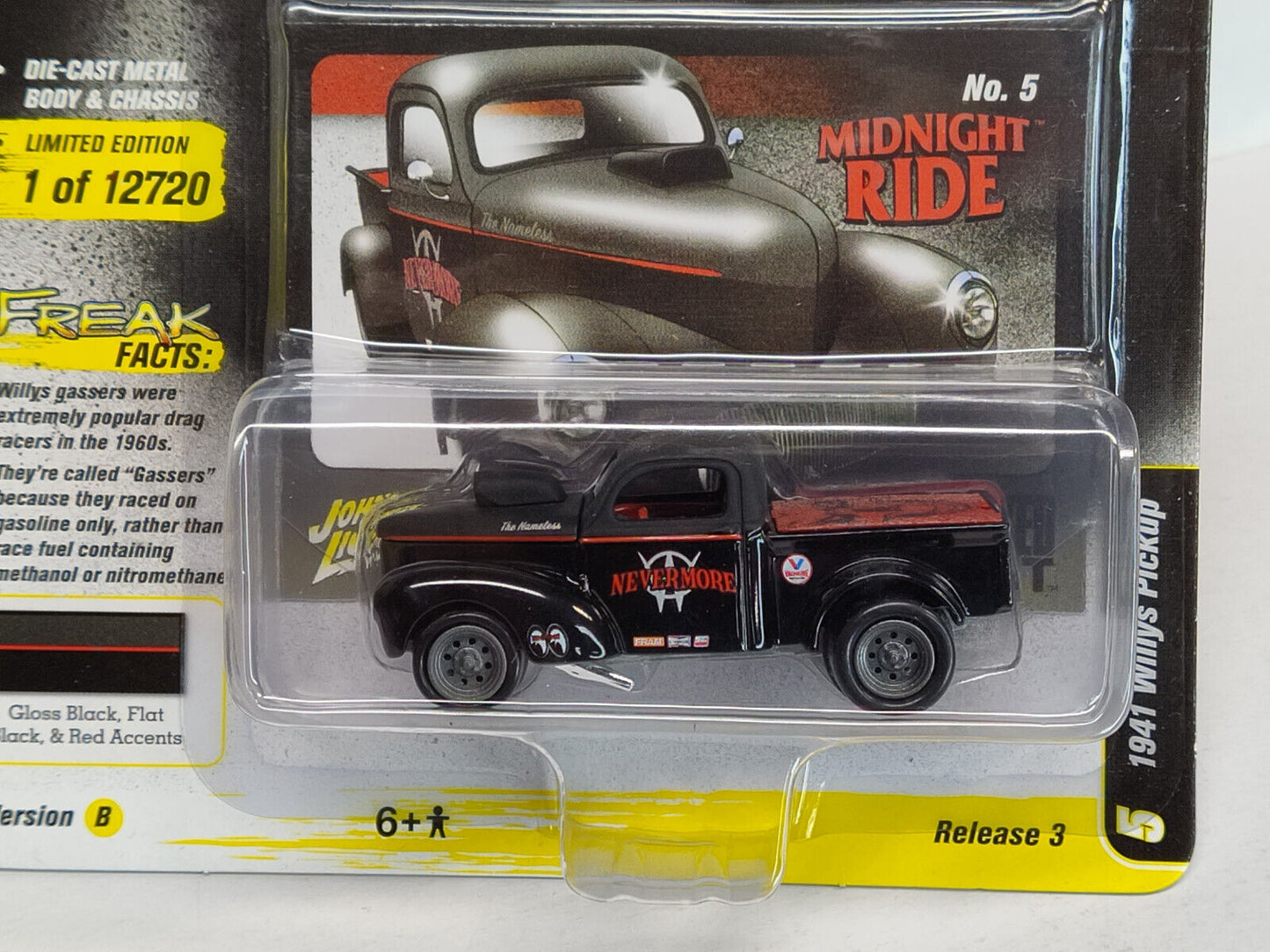 Johnny Lightning Blacked Out Series 1941 Willys Pickup