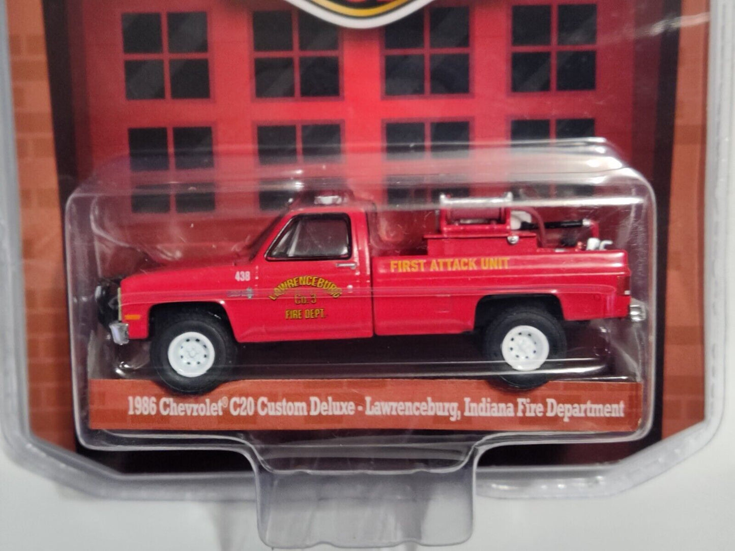 GreenLight Fire and Rescue Series 1986 C20 Custom Deluxe Indiana Fire Dept 1:64