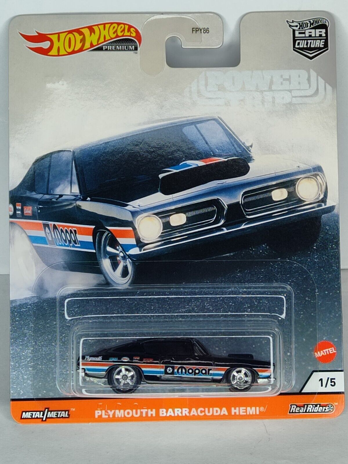 Hot Wheels GJR05 Power Trip Series #1 Plymouth Barracuda Hemi 1:64 Scale