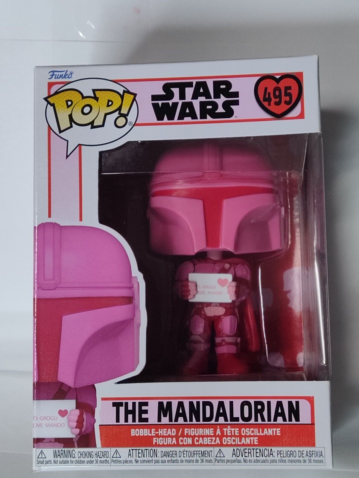 Funko Pop Valentine Edition Star Wars #495  The Mandalorian